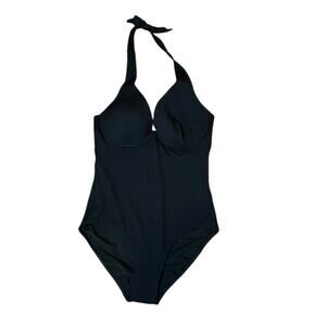 Boden Enhancer One Piece Swimsuit Black 34DD